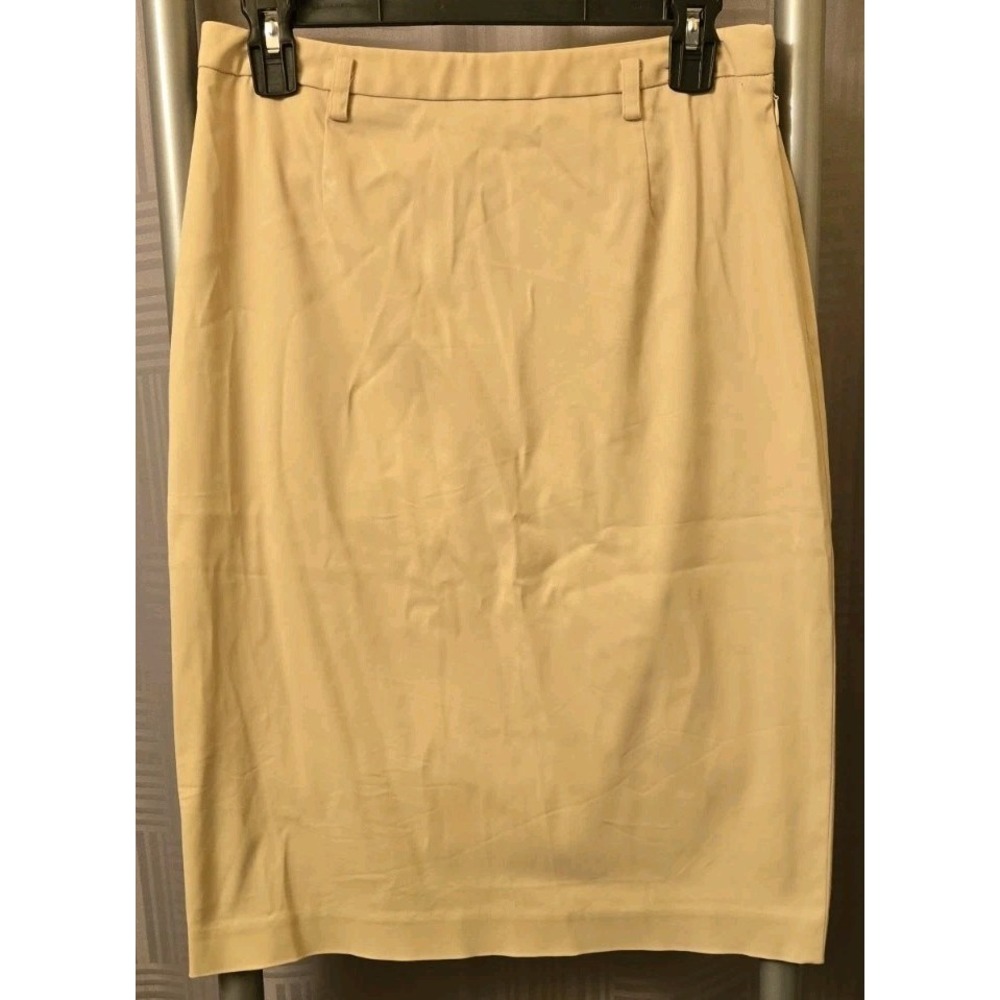 Cynthia Steffe Womens Beige Pencil Skirt Size 6 Career Office Staple